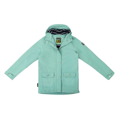 Sage Green - Front - Gelert Childrens-Kids Coast Hooded Waterproof Jacket
