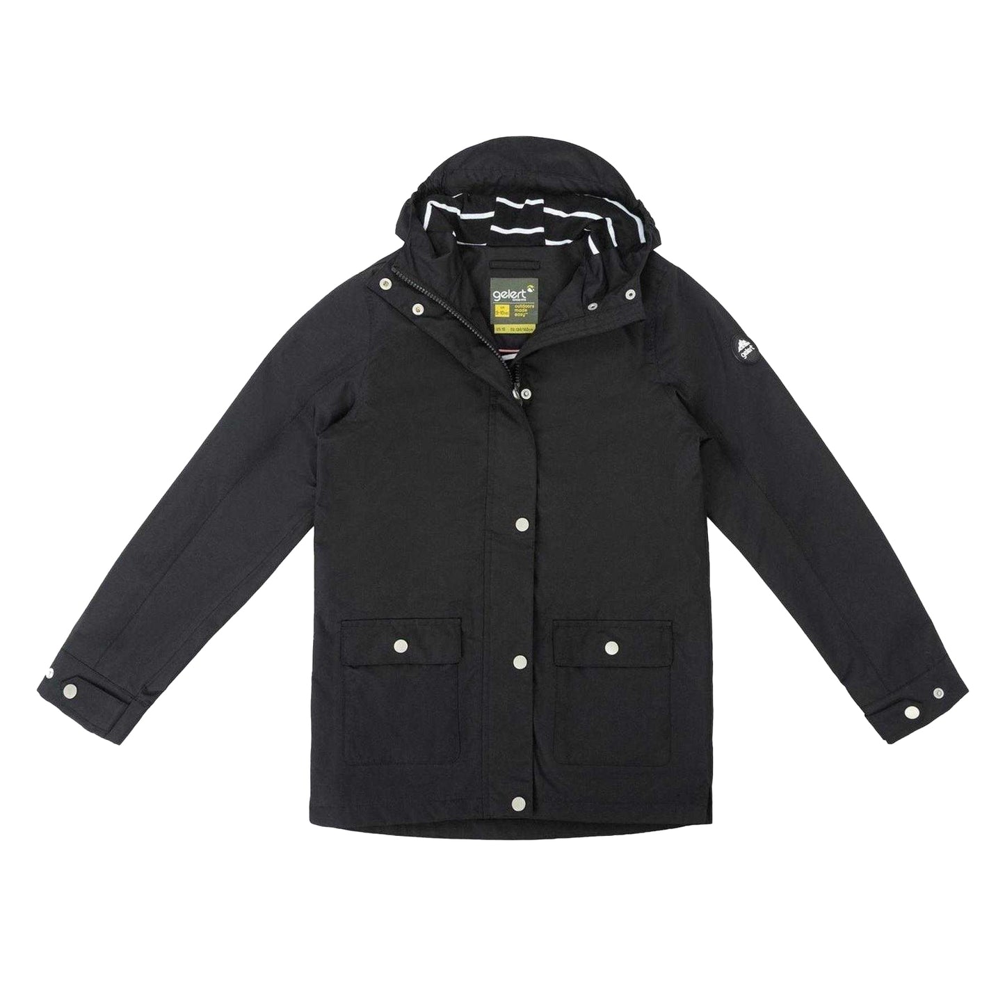 Black - Front - Gelert Childrens-Kids Coast Hooded Waterproof Jacket
