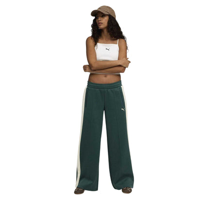 Terrain - Side - Puma Womens-Ladies T7 Open Hem Low Rise Joggers