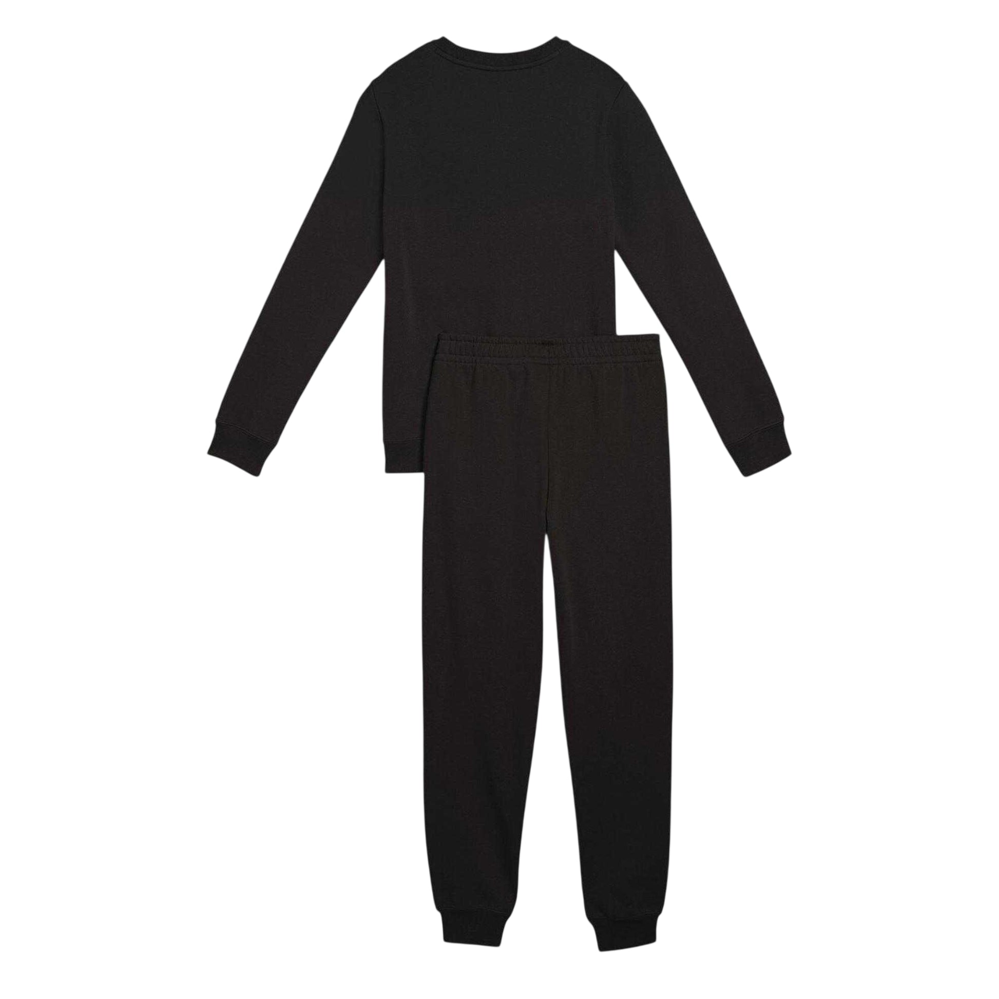 Black - Back - Puma Childrens-Kids No.1 Logo Fleece Tracksuit Set