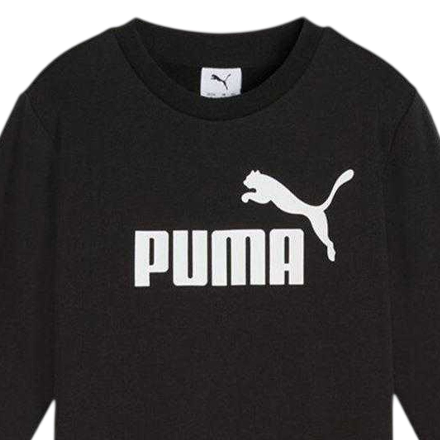 Black - Side - Puma Childrens-Kids No.1 Logo Fleece Tracksuit Set