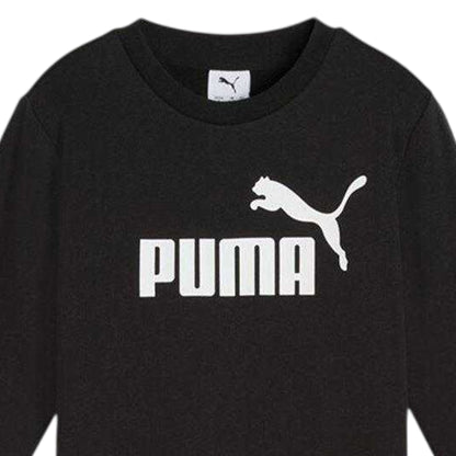 Black - Side - Puma Childrens-Kids No.1 Logo Fleece Tracksuit Set