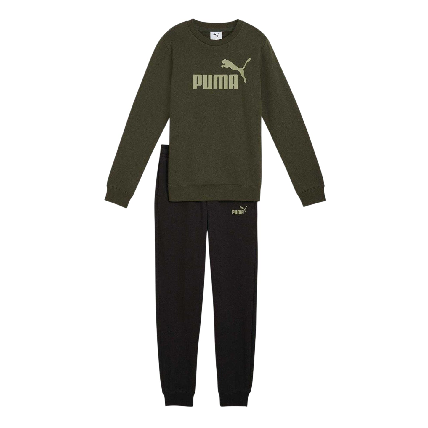 Blue-Green - Front - Puma Childrens-Kids No.1 Logo Fleece Tracksuit Set