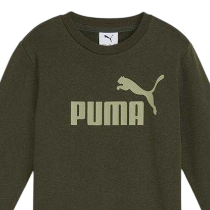 Blue-Green - Side - Puma Childrens-Kids No.1 Logo Fleece Tracksuit Set