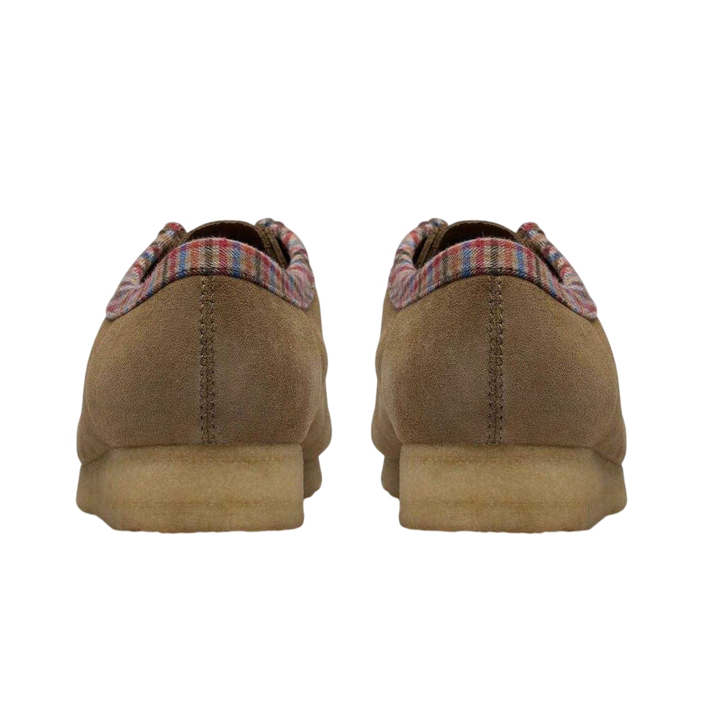 Brown - Back - Clarks Originals Mens Wallabee Suede Boat Shoes