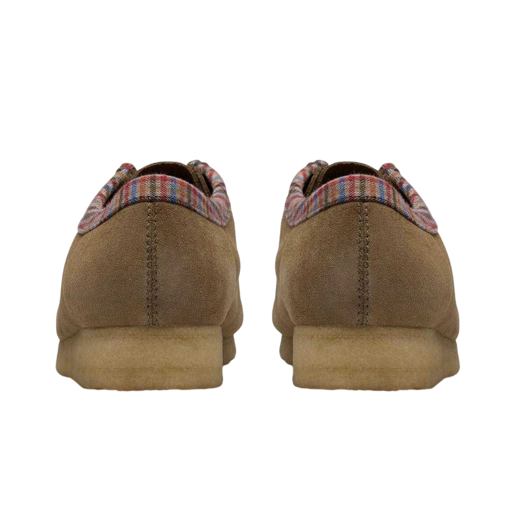 Brown - Back - Clarks Originals Mens Wallabee Suede Boat Shoes