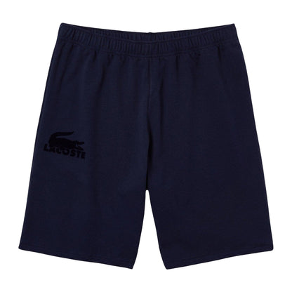 Blue - Front - Lacoste Mens Loungewear Fleece Shorts