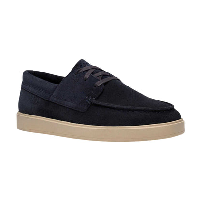 Navy - Front - Clarks Mens Lockford Suede Boat Shoes