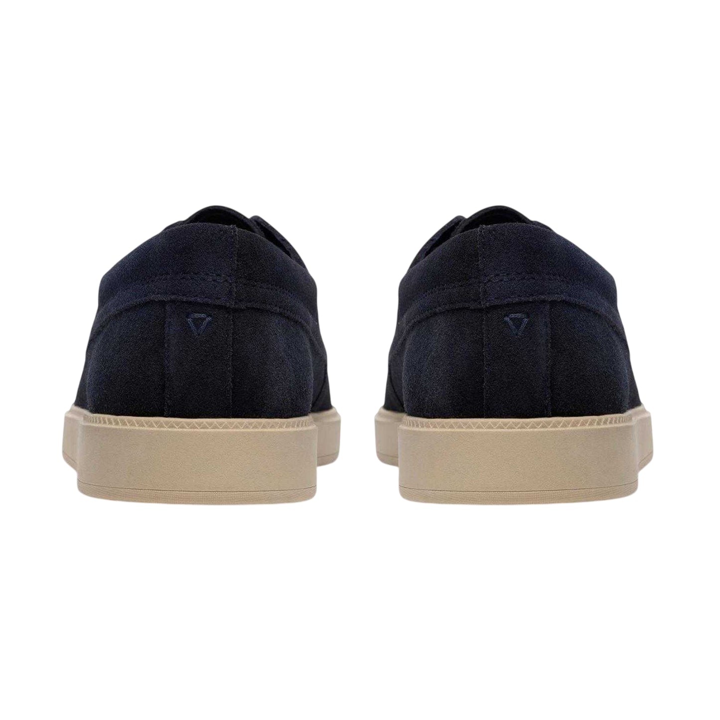Navy - Back - Clarks Mens Lockford Suede Boat Shoes