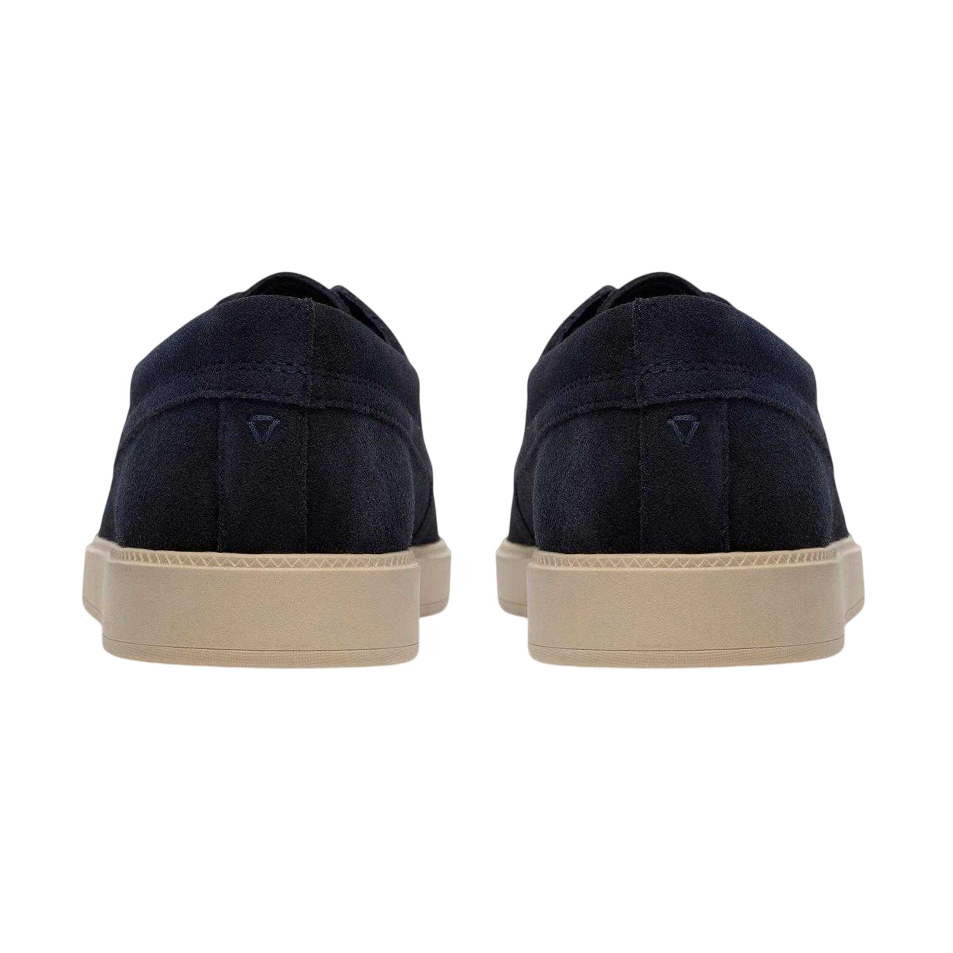 Navy - Back - Clarks Mens Lockford Suede Boat Shoes