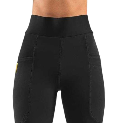 Black - Back - Whitaker Womens-Ladies Alderley High Waist Horse Riding Tights