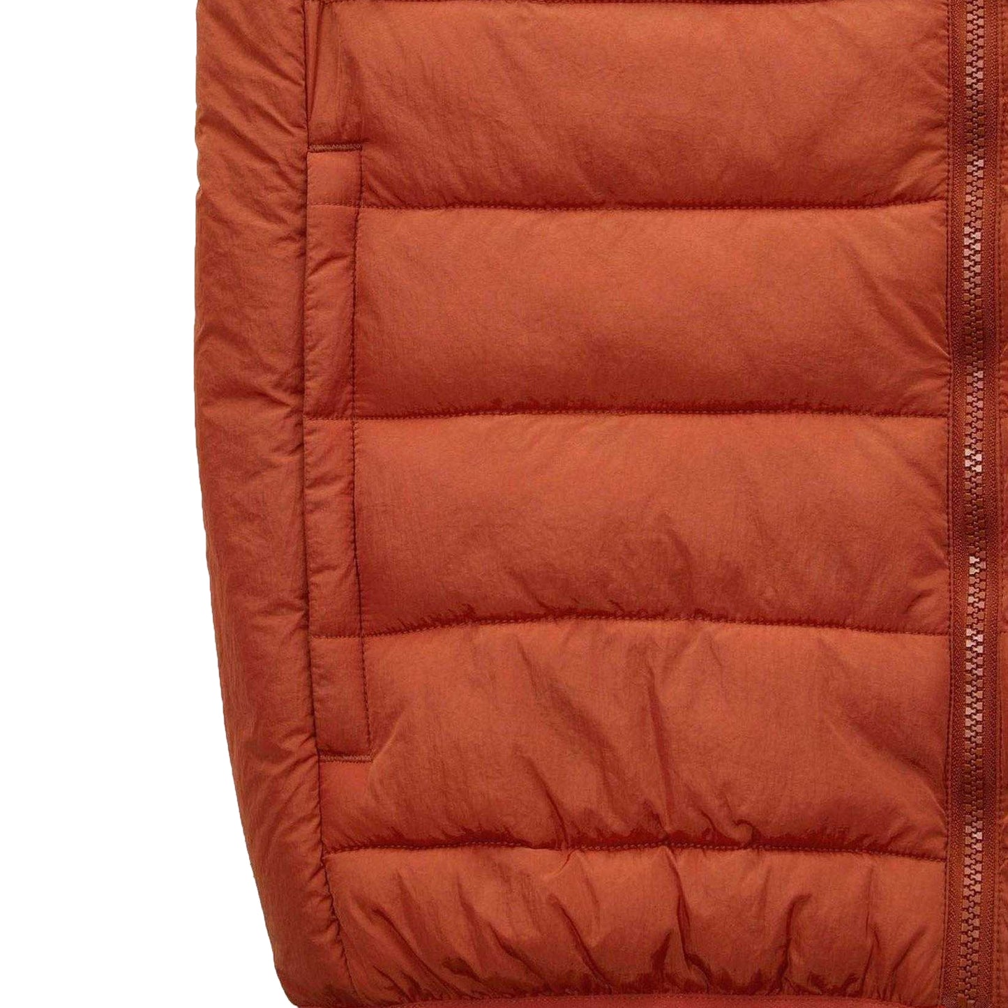 Orange - Side - Weekend Offender Mens Gacha Logo Quilted Gilet