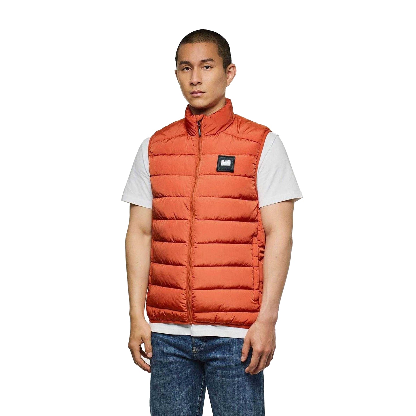 Orange - Lifestyle - Weekend Offender Mens Gacha Logo Quilted Gilet