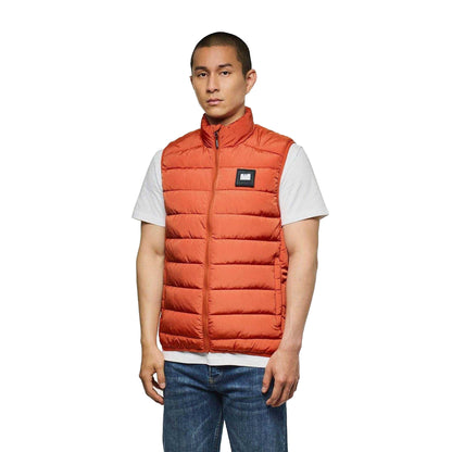 Orange - Lifestyle - Weekend Offender Mens Gacha Logo Quilted Gilet