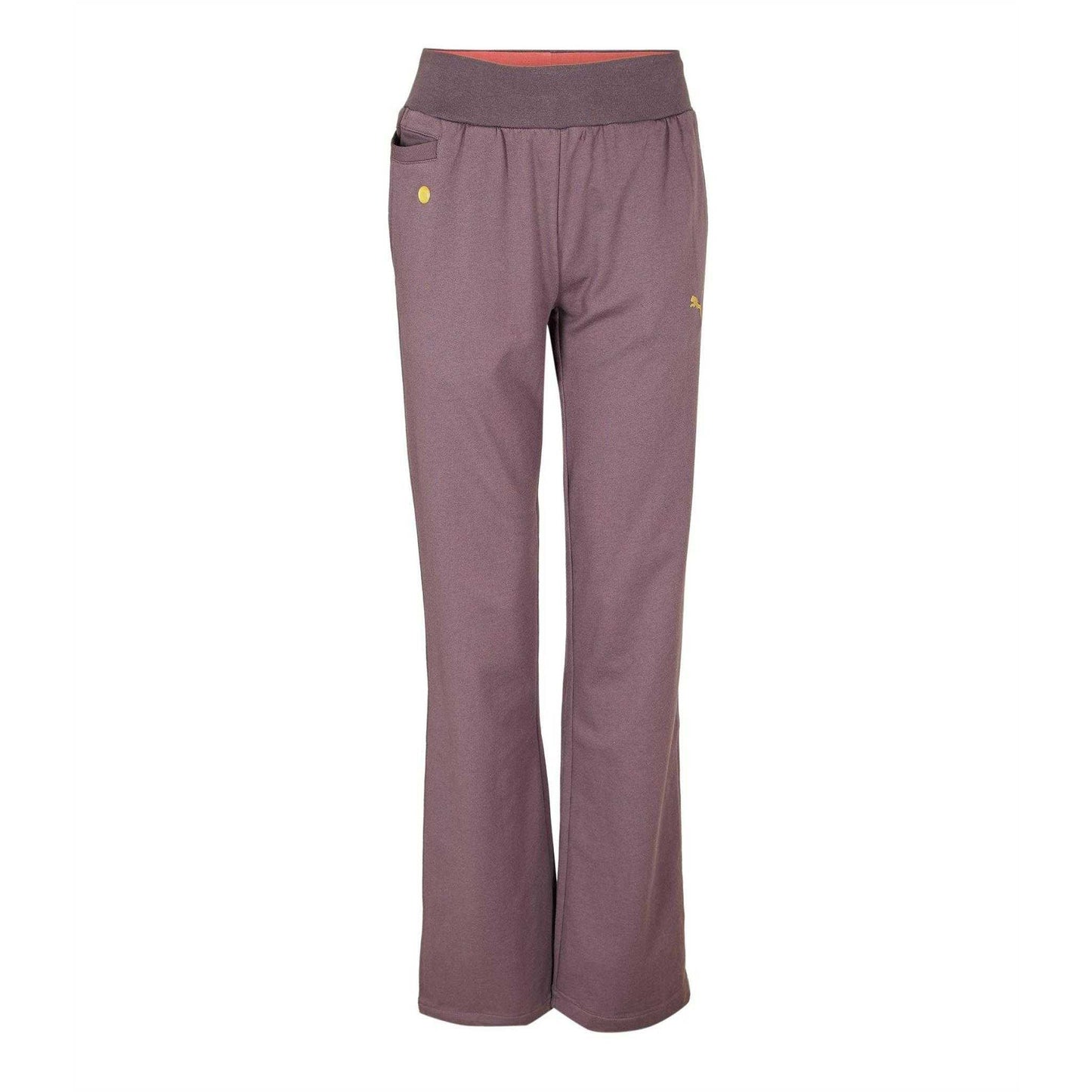 Purple - Front - Puma Womens-Ladies Flared Jogging Bottoms