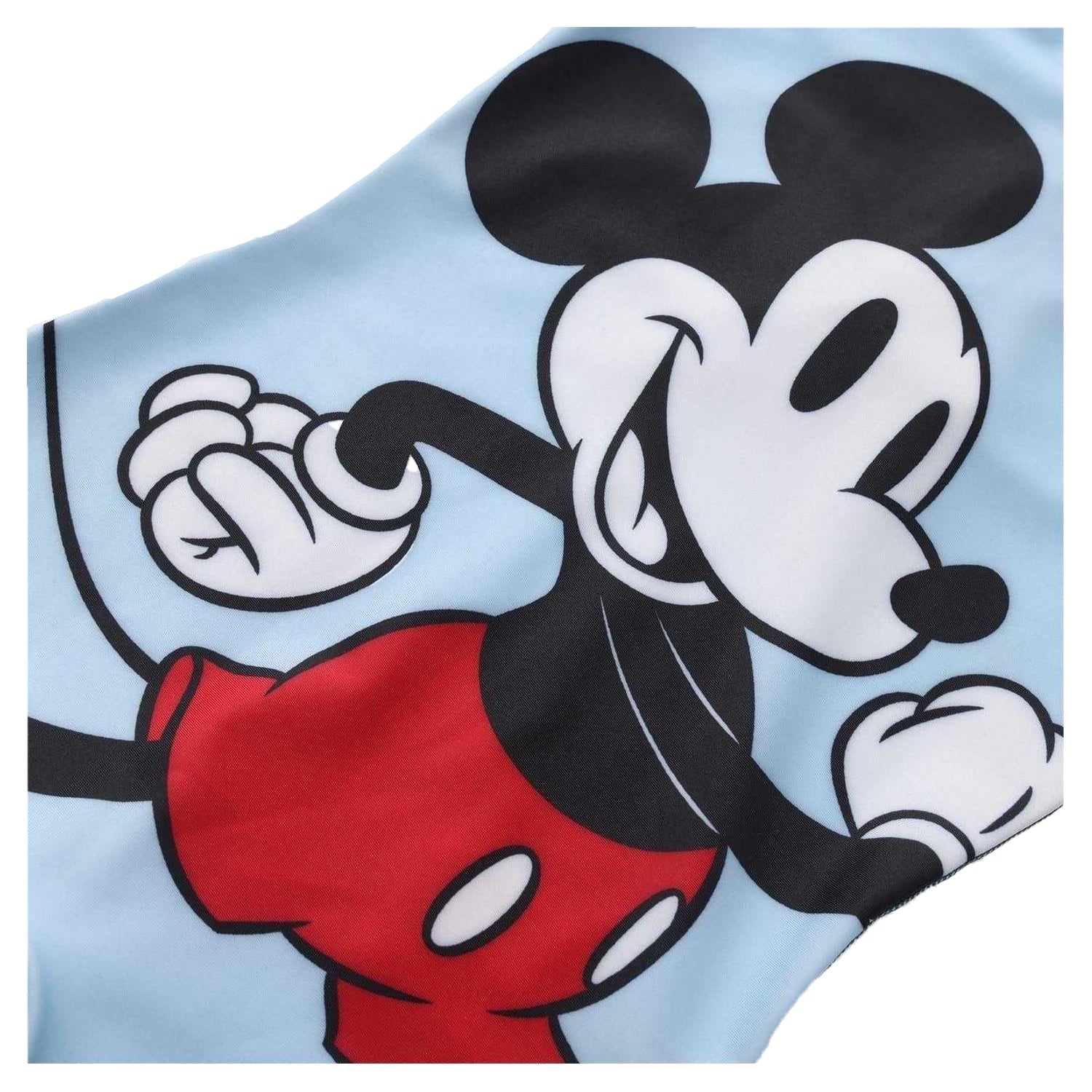 Grey - Pack Shot - Disney Childrens-Kids Mickey Mouse Contrast Sleeves One Piece Swimsuit