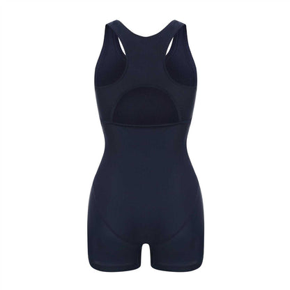 Navy - Back - Slazenger Womens-Ladies Xtra Life One Piece Swimsuit