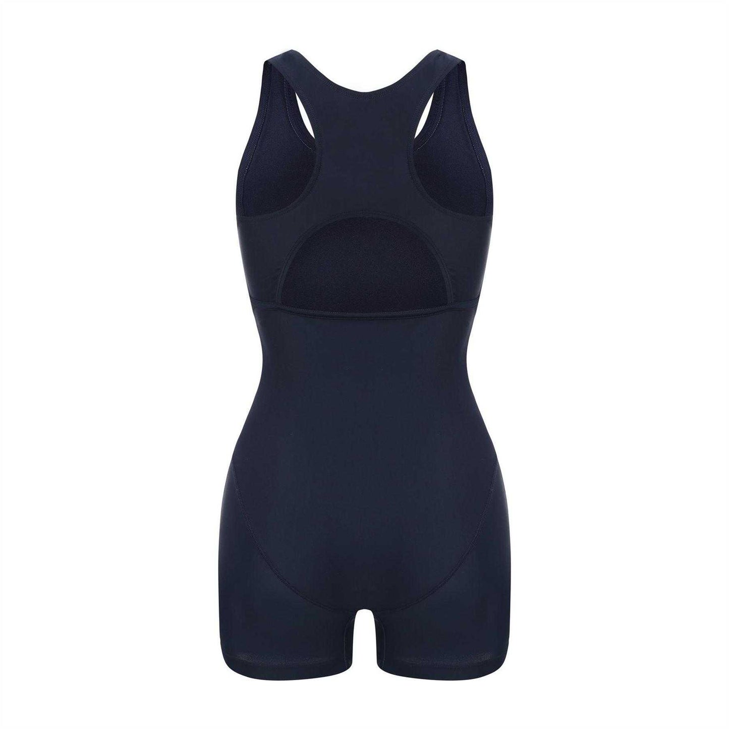 Blue-Yellow-White - Back - Slazenger Womens-Ladies Xtra Life One Piece Swimsuit