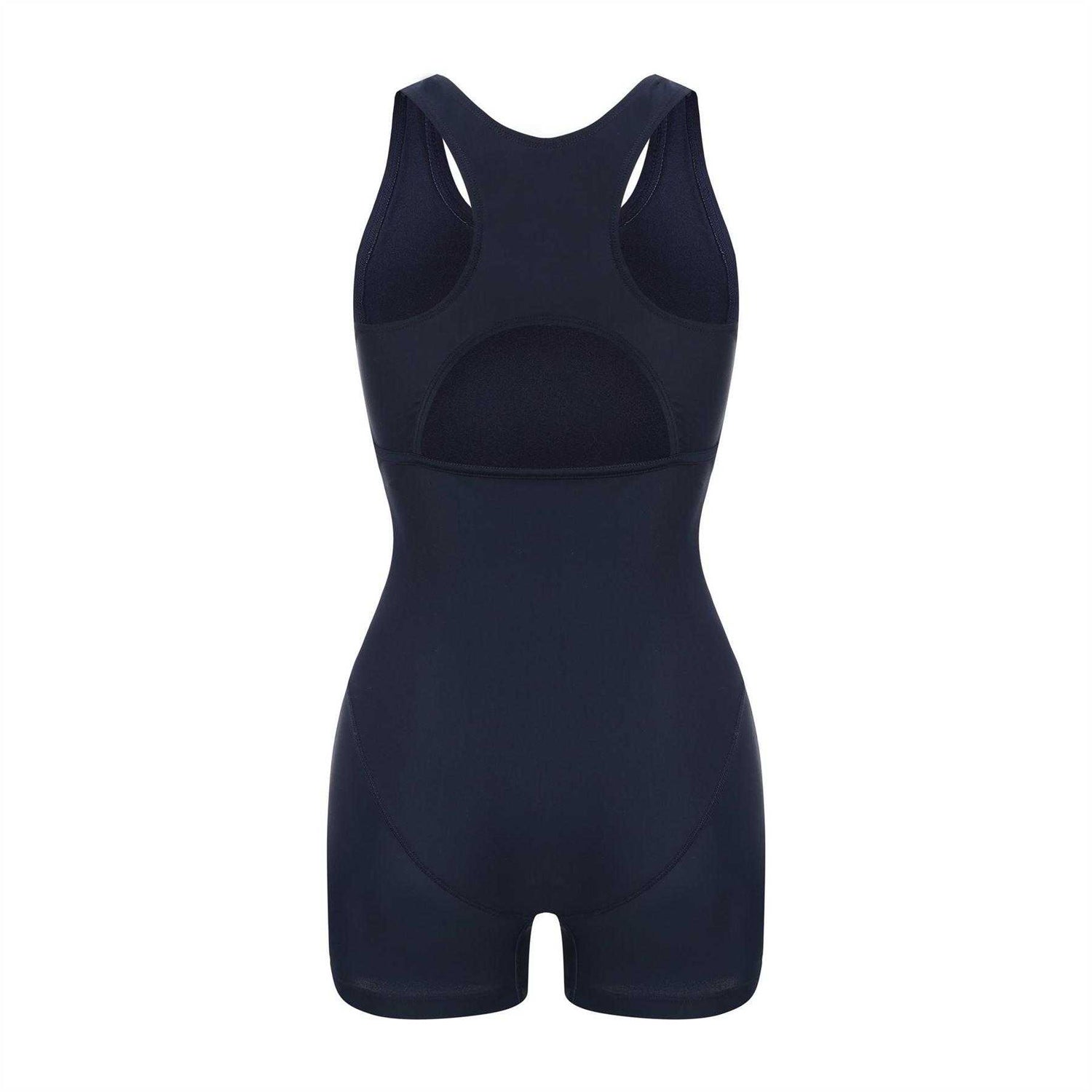 Blue-Yellow-White - Back - Slazenger Womens-Ladies Xtra Life One Piece Swimsuit