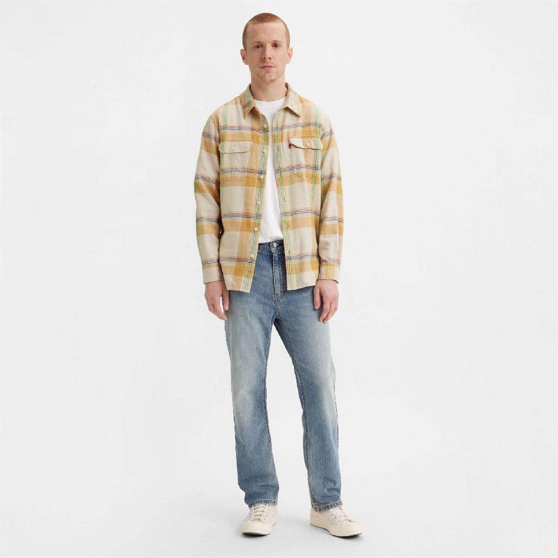 Never Give U Up - Back - Levis Mens Denim 5 Pockets Tapered Jeans