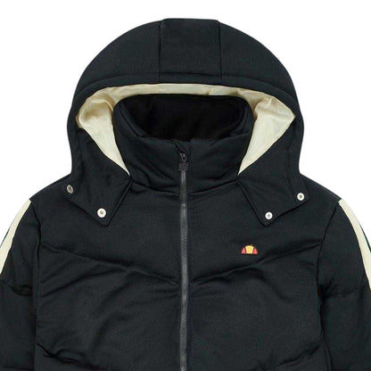 Black - Side - Ellesse Womens-Ladies Marialuisa Quilted Jacket