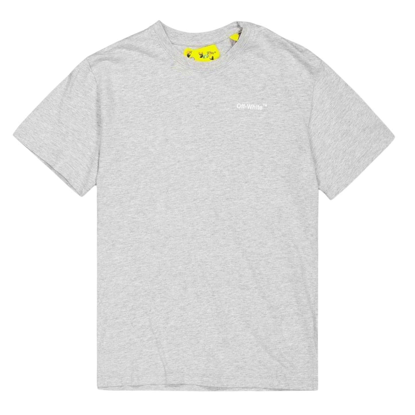 Grey - Front - Off White Childrens-Kids Monster Logo T-Shirt