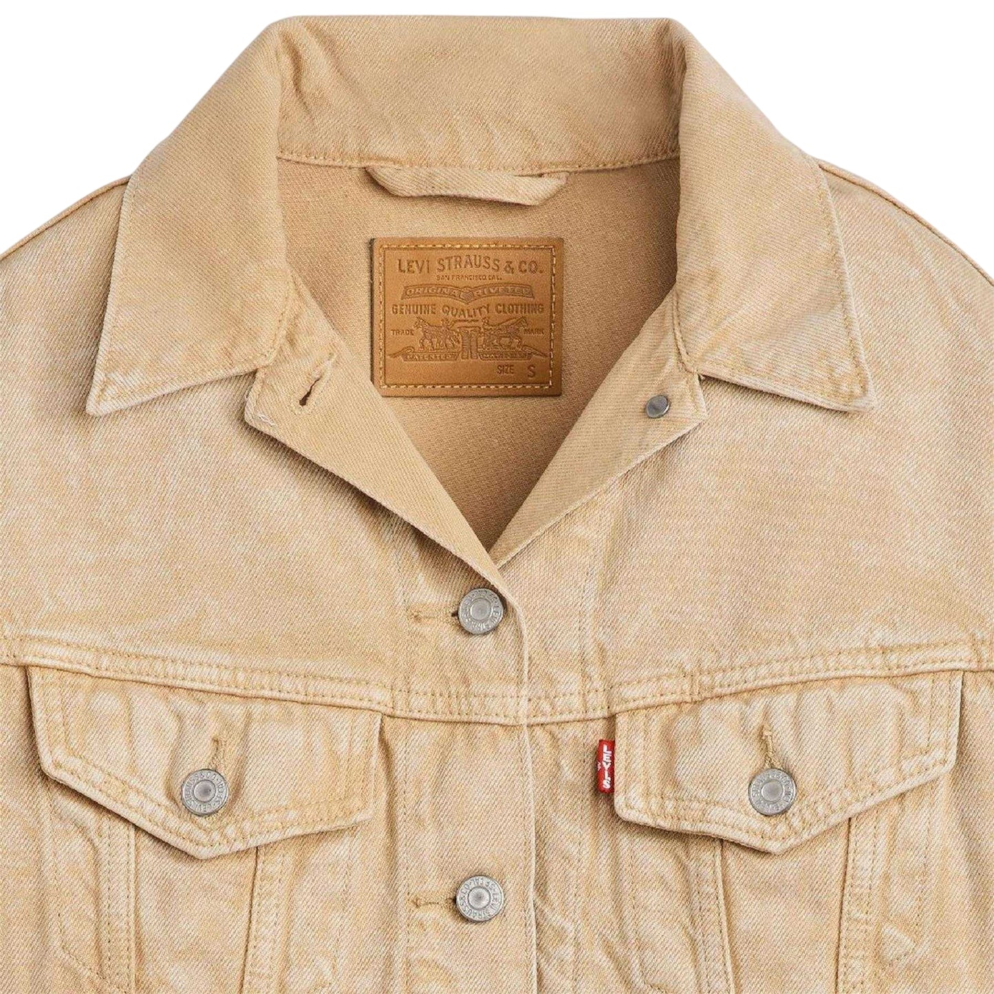Brown - Side - Levis Womens-Ladies 90´s Stonewashed Denim Jacket