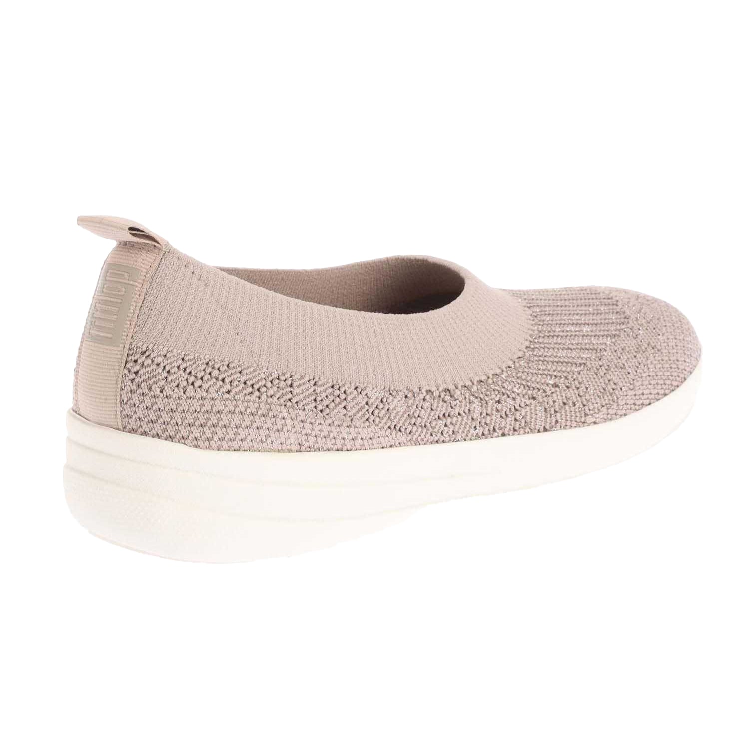 Mink - Back - FitFlop Womens-Ladies Uberknit Slip-on Pumps