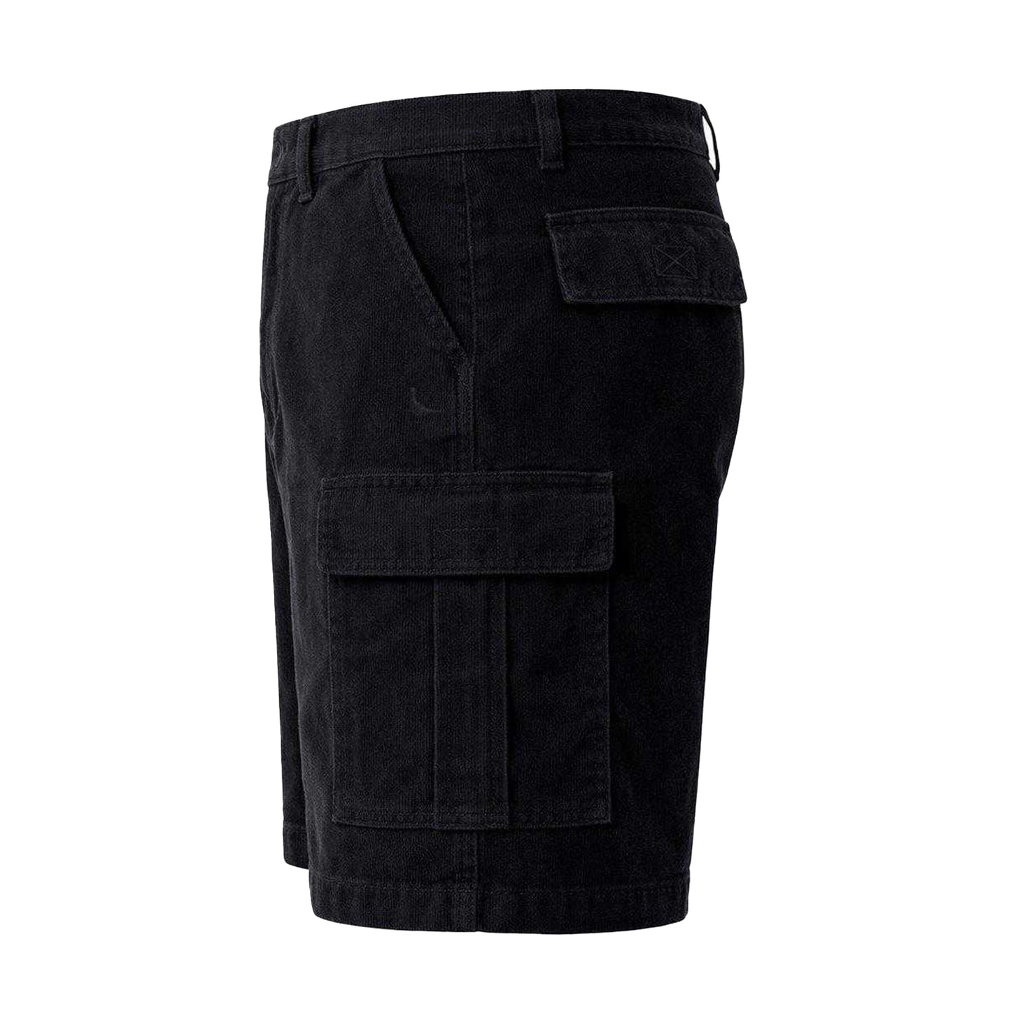 Black - Back - Jack Wills Mens Cotton Plain Cargo Shorts