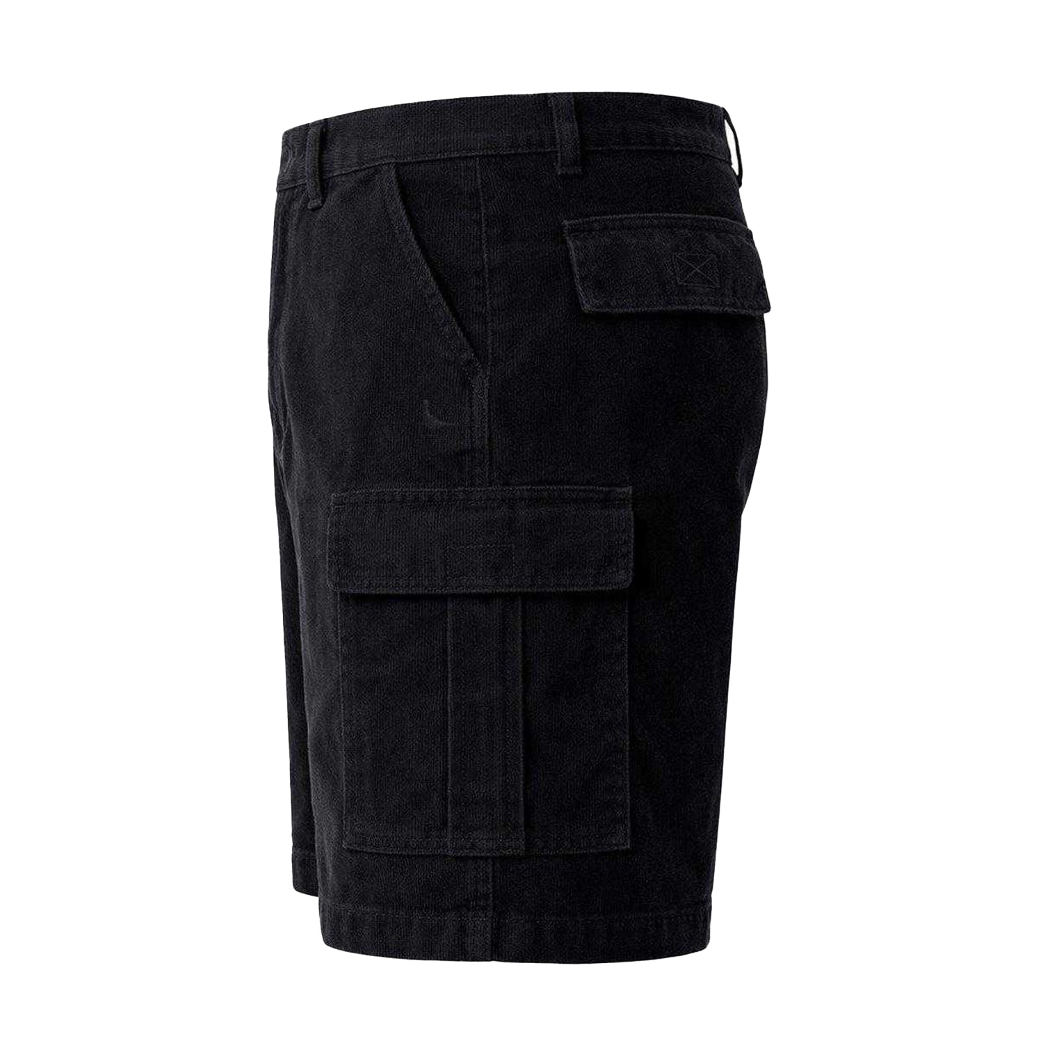 Black - Back - Jack Wills Mens Cotton Plain Cargo Shorts