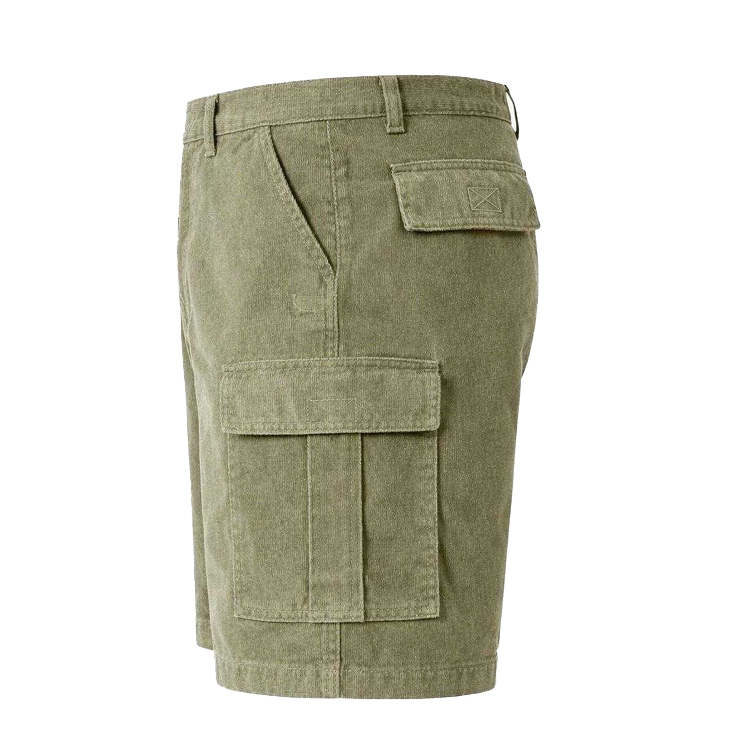 Silver Sage - Back - Jack Wills Mens Cotton Plain Cargo Shorts