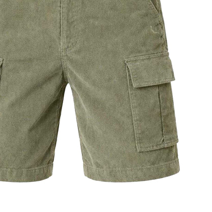 Silver Sage - Side - Jack Wills Mens Cotton Plain Cargo Shorts
