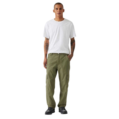 Ivy Green - Side - Levis Mens 568 Loose Cargo Trousers