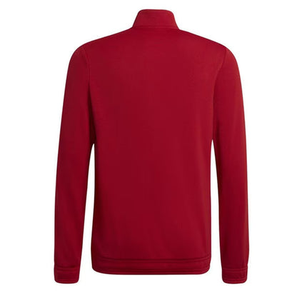 Red - Back - Adidas Childrens-Kids Entrada 22 Long-Sleeved Tracksuit Top