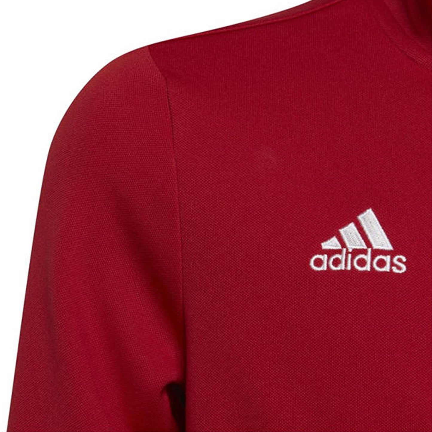 Red - Side - Adidas Childrens-Kids Entrada 22 Long-Sleeved Tracksuit Top