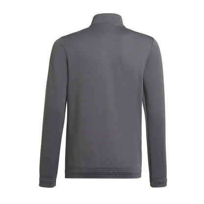Grey - Back - Adidas Childrens-Kids Entrada 22 Long-Sleeved Tracksuit Top