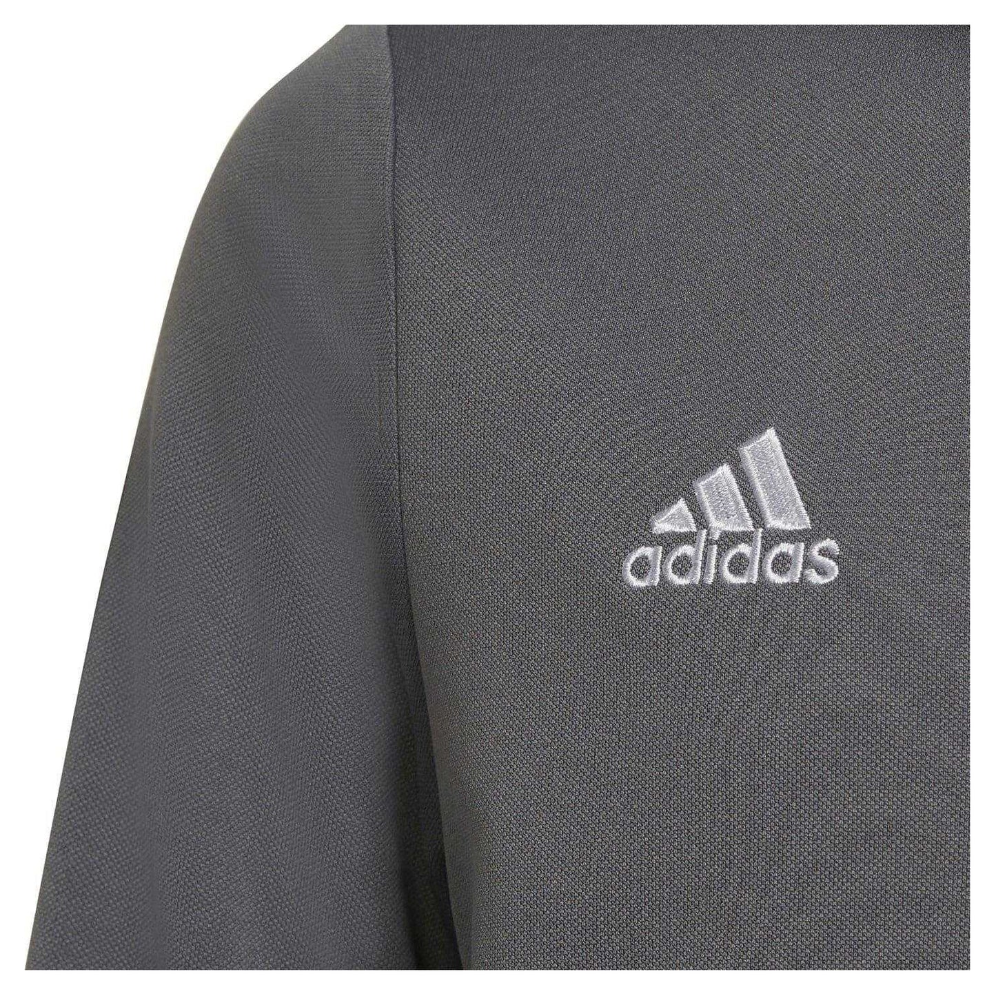 Grey - Side - Adidas Childrens-Kids Entrada 22 Long-Sleeved Tracksuit Top