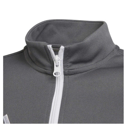 Grey - Lifestyle - Adidas Childrens-Kids Entrada 22 Long-Sleeved Tracksuit Top