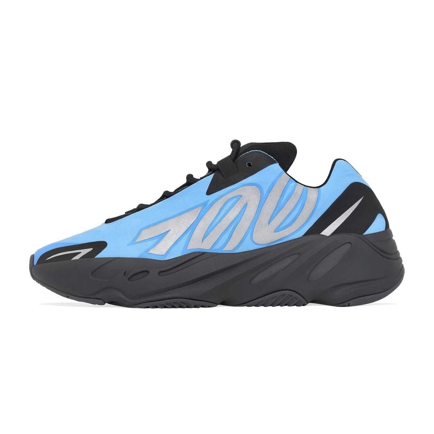 Cyan-Blue - Back - Yeezy Childrens-Kids 700 MNVN Trainers