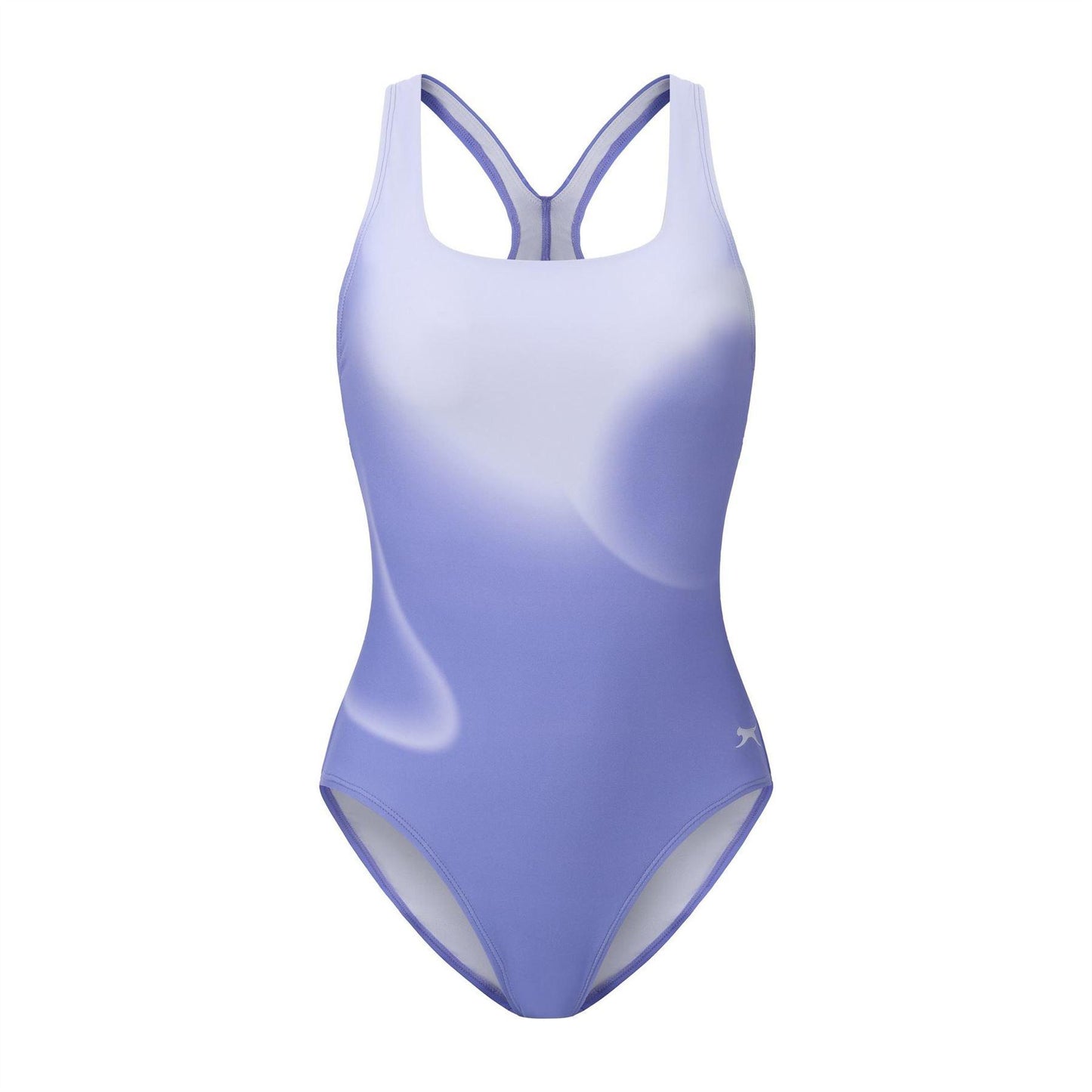 Periwinkle - Front - Slazenger Womens-Ladies Square Neck One Piece Swimsuit