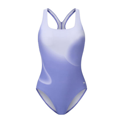 Periwinkle - Front - Slazenger Womens-Ladies Square Neck One Piece Swimsuit