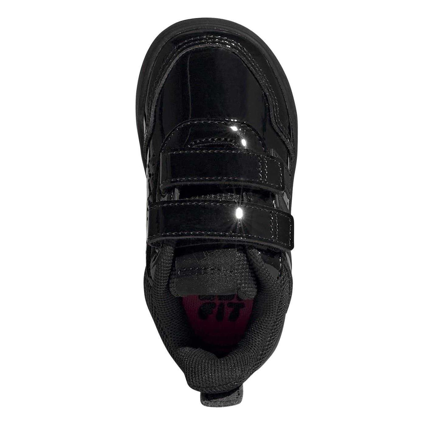 Black Patent - Lifestyle - Adidas Baby Girls Tensaur Patent PU Trainers