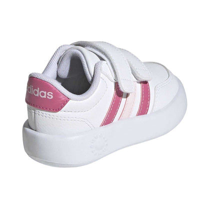 White-Pink - Back - Adidas Baby Breaknet 3.0 Low Cut Trainers