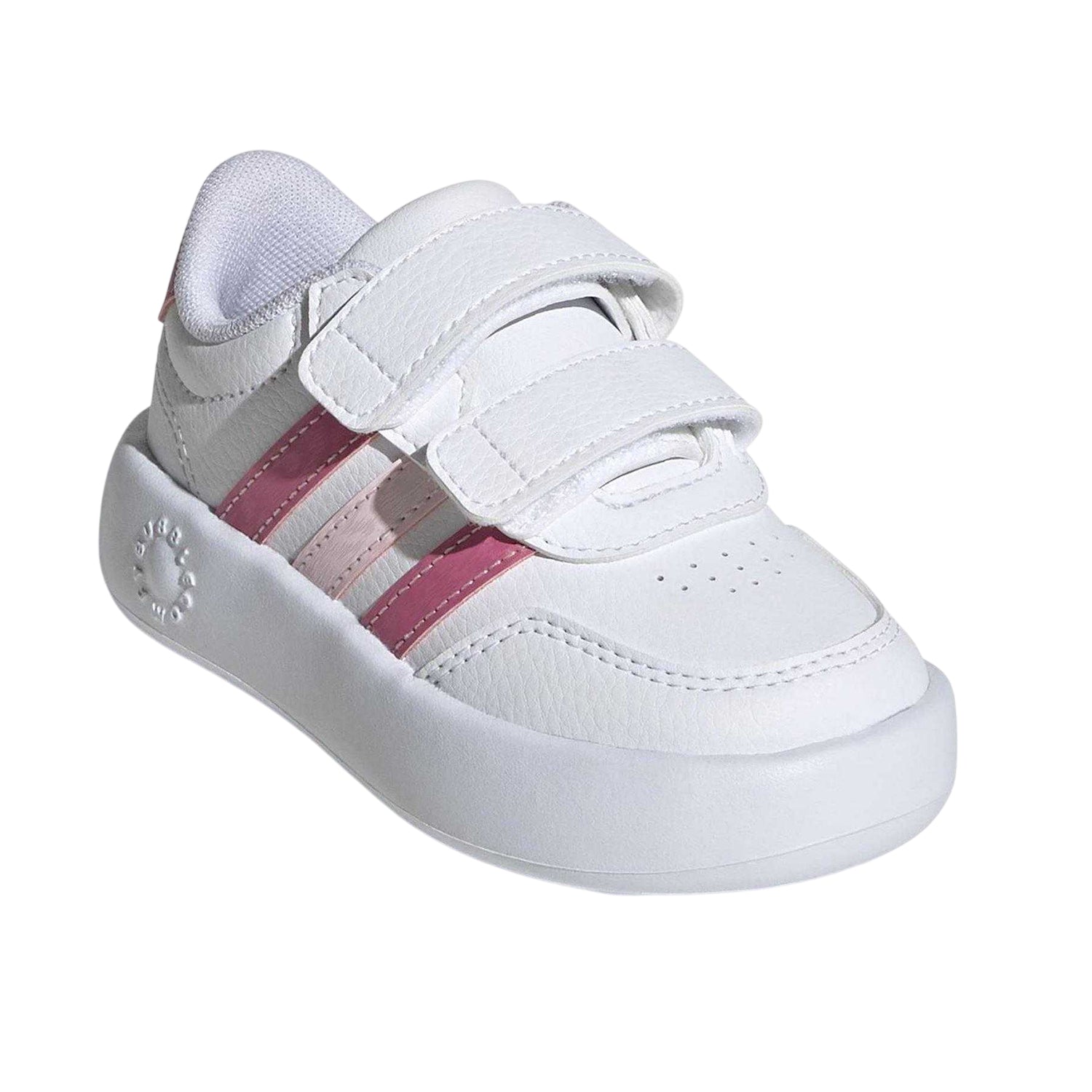 White-Pink - Front - Adidas Baby Breaknet 3.0 Low Cut Trainers