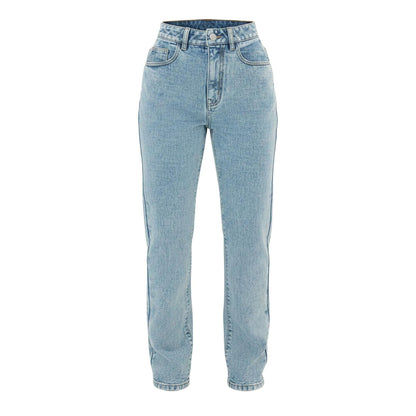 Mid Wash - Front - I Saw It First Womens-Ladies Light Wash 5 Pockets Jeans