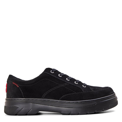 Black - Front - Hugo Mens Suede Derby Shoes