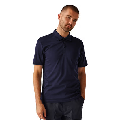 Navy - Side - Regatta Professional Mens Plain Polo Shirt