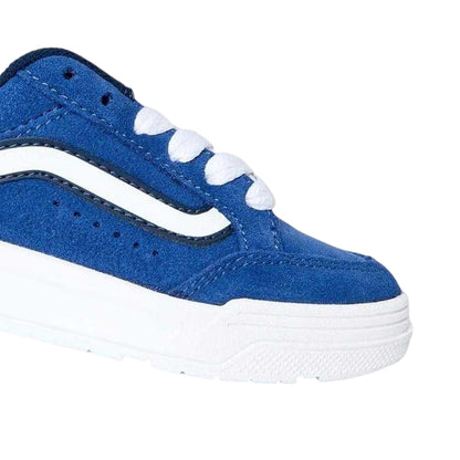 Navy - Side - Vans Childrens-Kids Ward Suede Flat Trainers