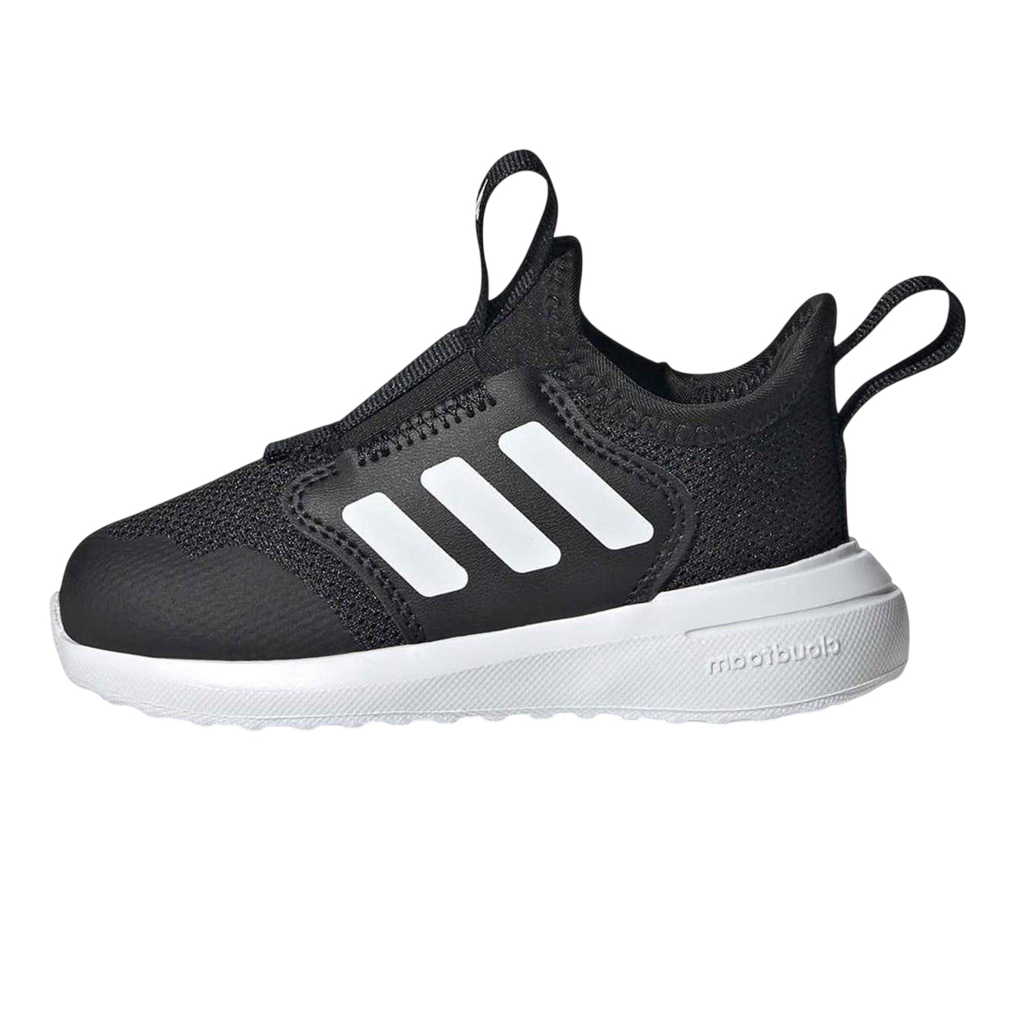 Black-White - Side - Adidas Baby Tensaur Triple Stripe Trainers