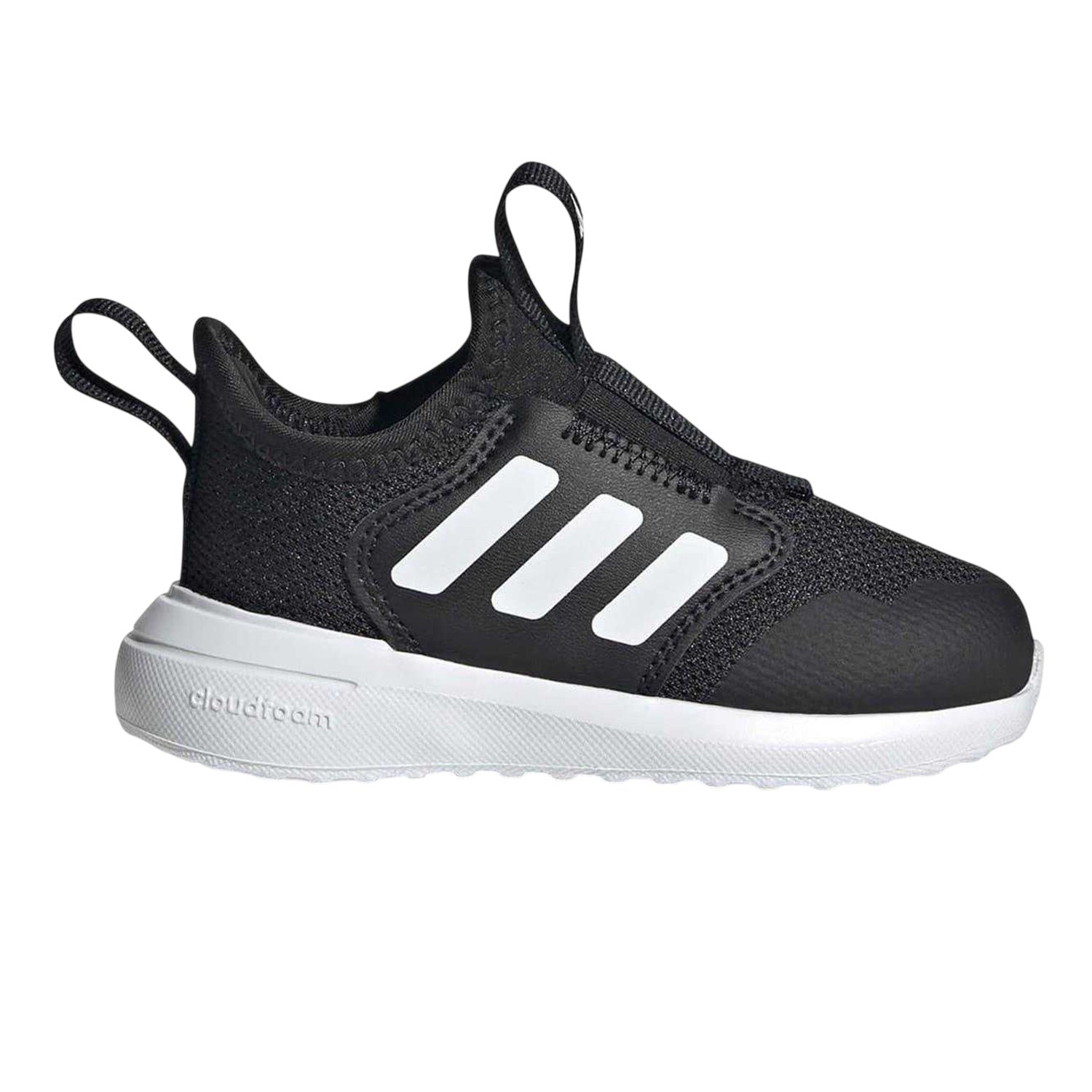 Black-White - Front - Adidas Baby Tensaur Triple Stripe Trainers